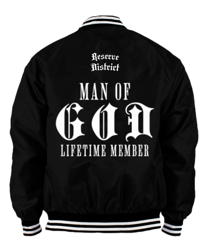 Reserve District (Man Of God) Varsity Bomber Jacket