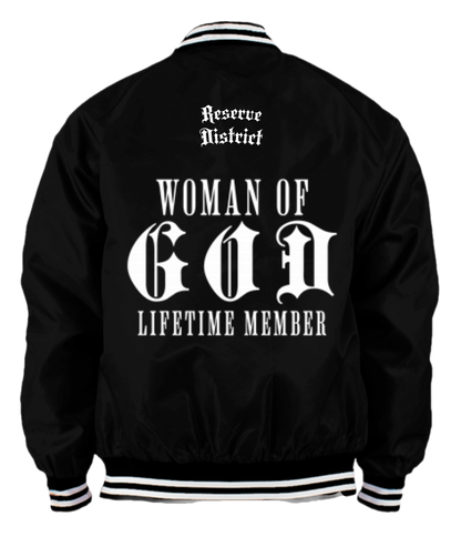 Reserve District (Woman Of God) Varsity Bomber Jacket